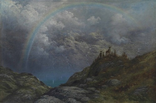 catonhottinroof: Gustave Doré (1832-1883)  Souvenir de Loch Carron, Ecosse