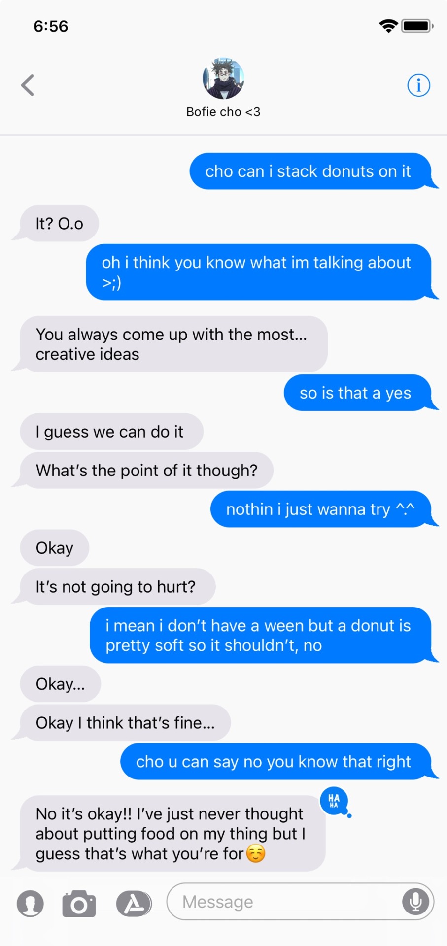 Asking Them If You Can Stack Donuts On It