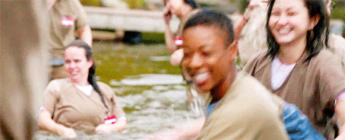 forbescaroline:Female Awesome Meme (7/50) Female Dynamics: Brook Soso and Poussey Washington. “I’d t