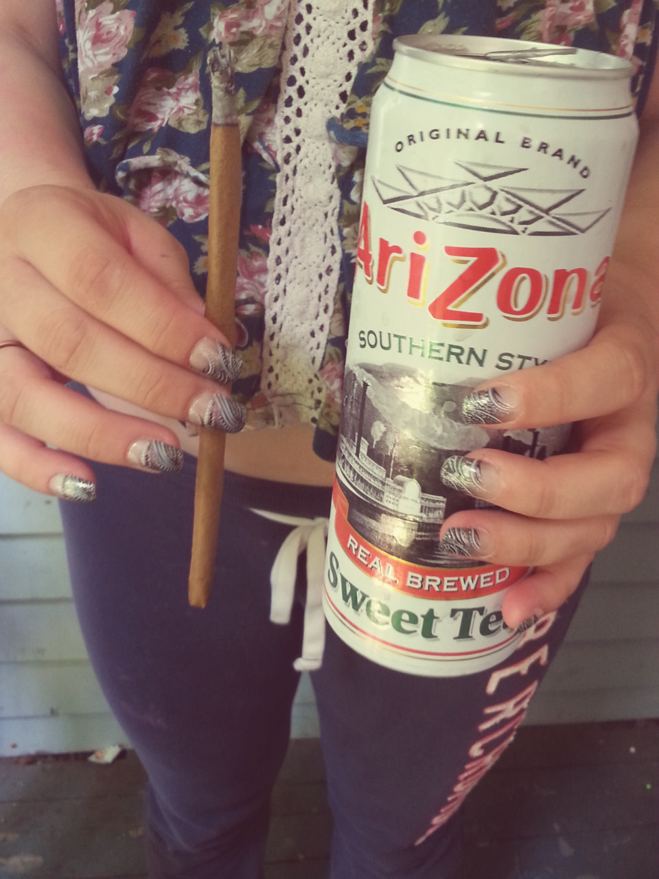 indica-illusions:  indica-illusions:  the blunts almost as big as the bottle CANNN