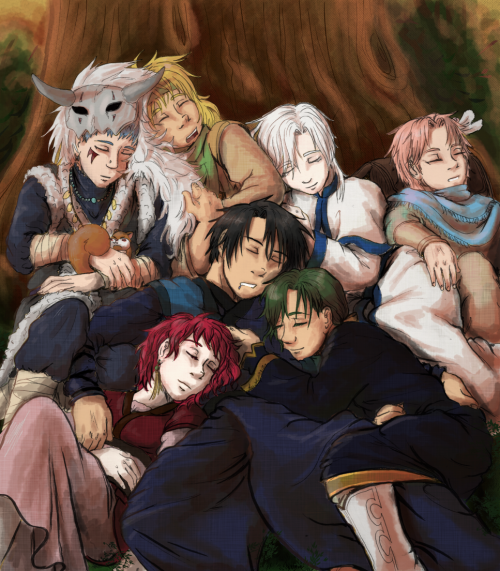 Cuddle Pile!Letting Jae-ha finally cuddle with Hak.. as a treat