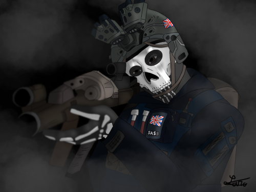 A Drawing I Made For My Brother. I Don't Play Call Of Duty Much But The Design Is As Much Cool As It