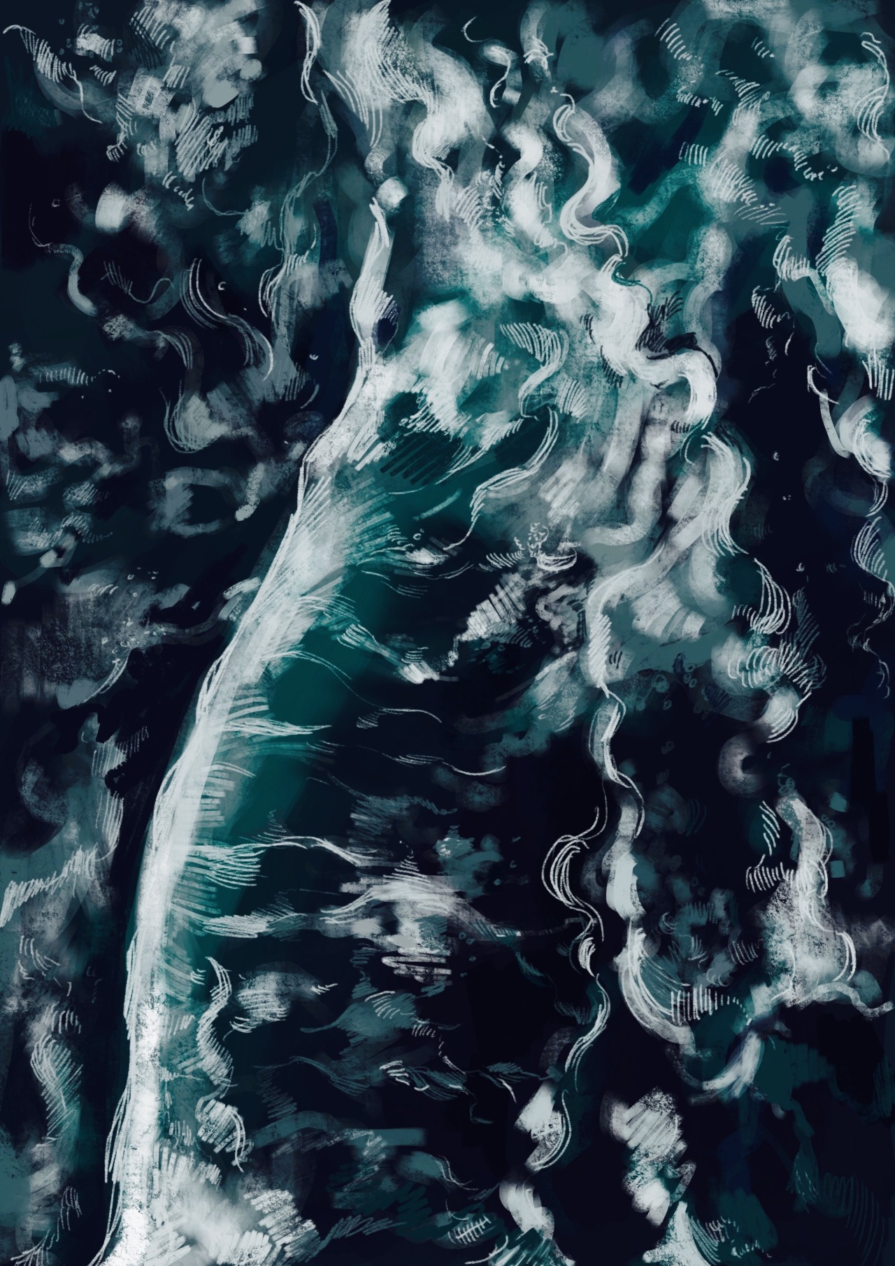 lkq-art:  The OceanFinally deciding to upload some more of my iPad art onto this