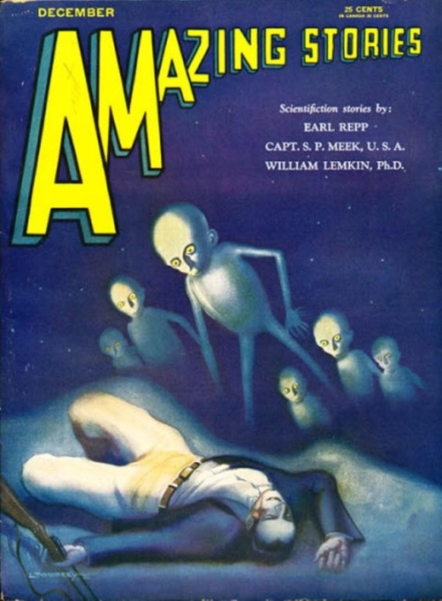 Leo Morey cover art for Amazing Stories (December 1930).