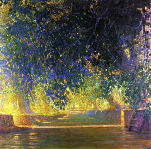 Galileo Chini  - Canale a Bangkok - 1912