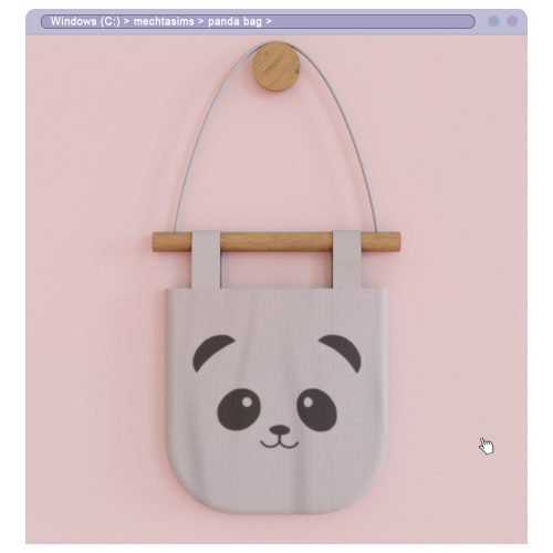 Panda Bag | 8 Swatches | 2.2K Polys | BGC  Download [Patreon - Free]@sssvitlanz @emilyccfinds &l