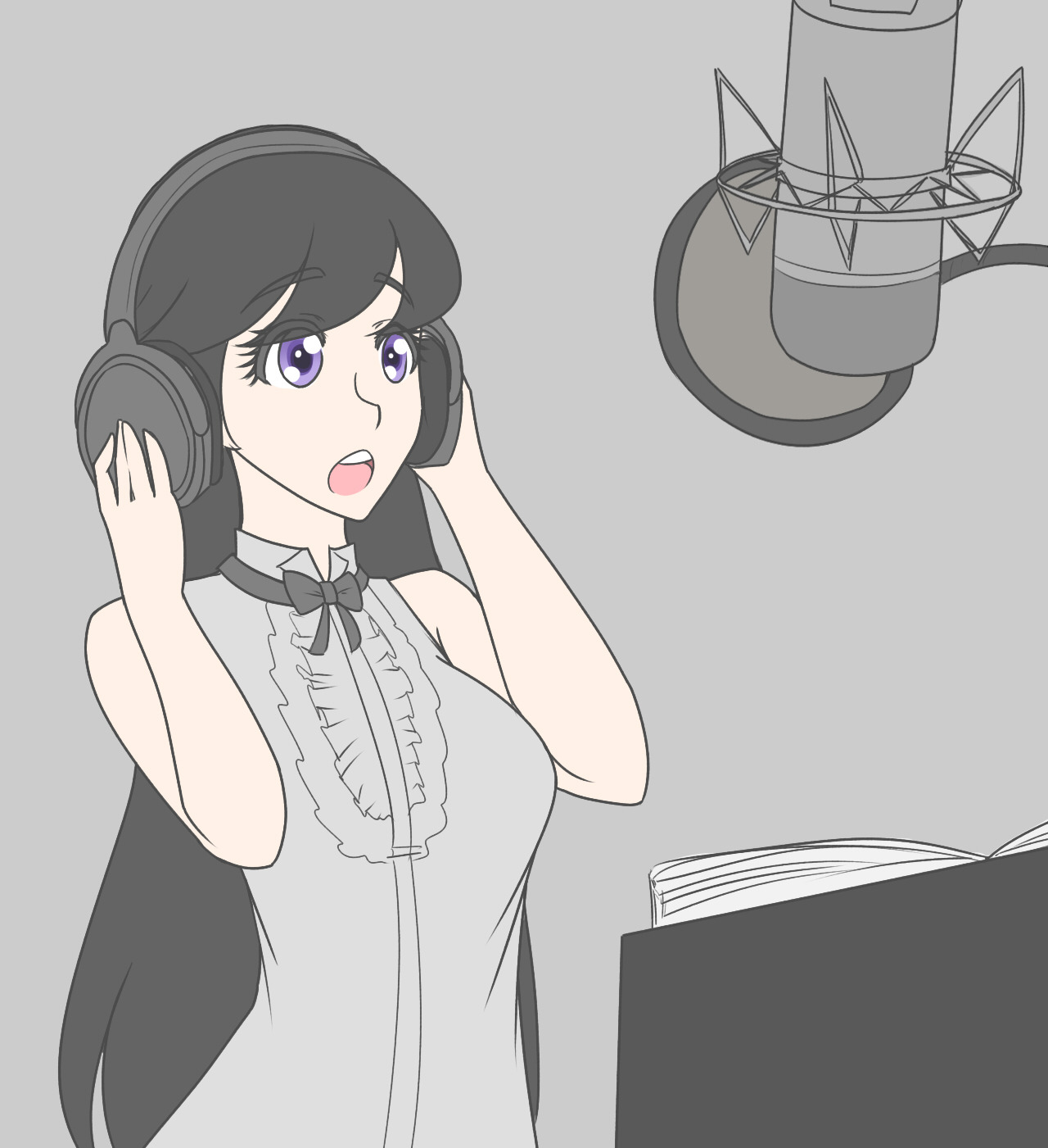 Since the auditions are pretty much over, here’s the picture of Octavia in a recording