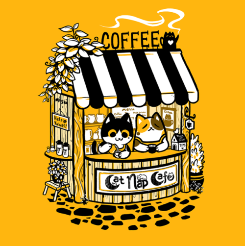 My original designs &lsquo;Panko&rsquo;s Barkery&rsquo; and 'Cat Nap Cafe&rsquo; are available on th