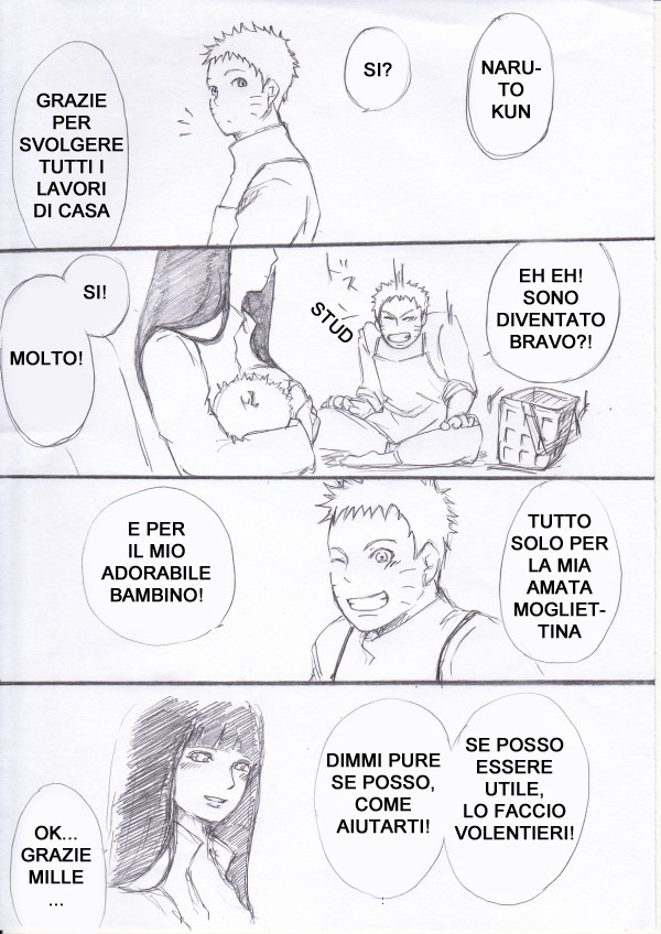 naruhina-italia:  Scene di vita quotidiana a casa Uzumaki! &lt;3 Ma quanto sono