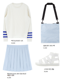 molangg:  sweater / skirt / bag / shoes 