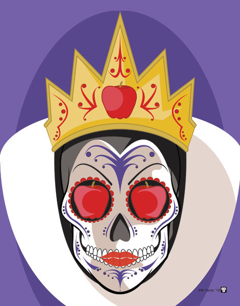 enzeraika:  Disney Villain Sugar Skulls by Mickel Yantz Prints available here 