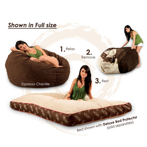 masters-adored-pet:  nice smooshy kitty bed =^-^= it’s like a heabbag (without beans) but has a bed inside OMGERED i WANT http://cordaroys.com/Queen-Sleeper-Signature-Corduroy/  Well, I think this needs to be added to our must have list.