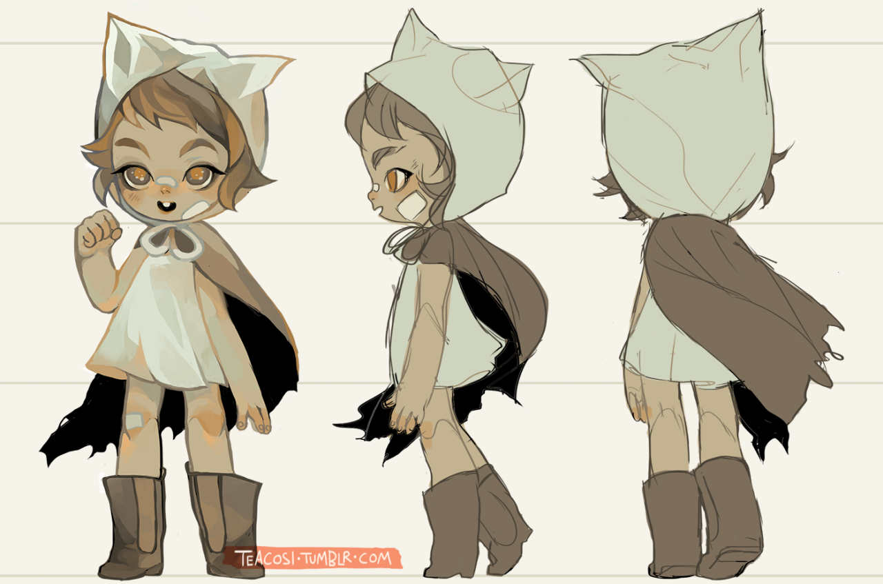 teacosi:  character stuff for schoolshe’s a petite little kid who likes to play