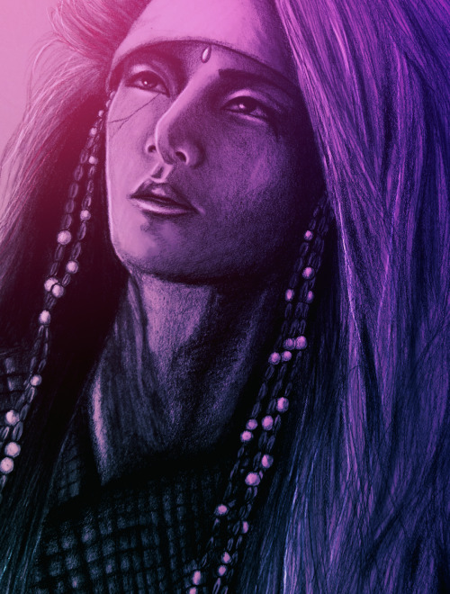 artoftranscendence:Current sketchings of hide from X Japan. I’m hoping to paint it too - I started p