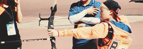 sehunnieez:Kai during Archery Practice (◕‿◕✿) 