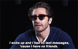 gyllenhaaldaily:  “I try to keep pretty low expectations for my birthday. Almost totally low, almost nothing. Like, I will wake up probably and be like, ‘Oh, this is the day I came into the world 37 years ago, and then I’ll do like I do everyday.“ Happy