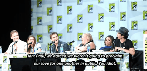 sebandmia:  Depending on who Elena’s into, do you guys still find yourselves even vaguely jealous or competitive? 