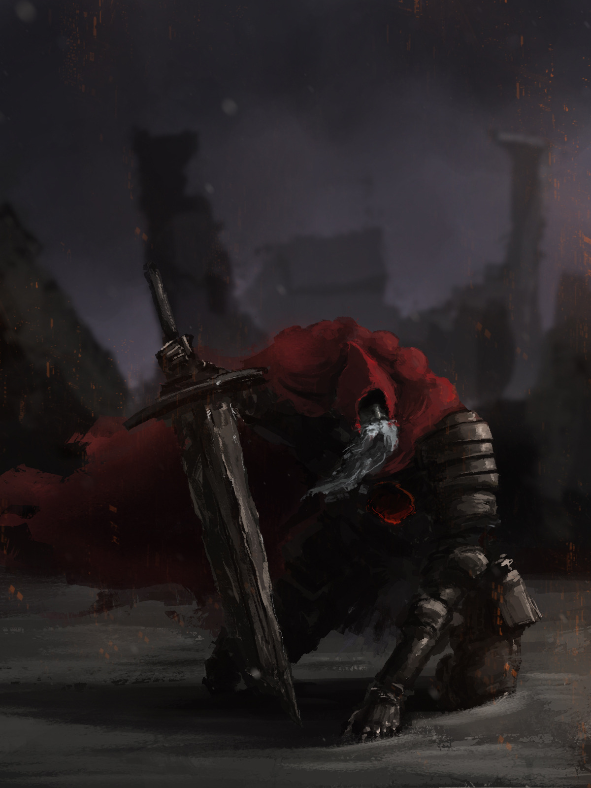 Featured image of post Slave Knight Gael Fanart So for example if you die while killing yhorm you will