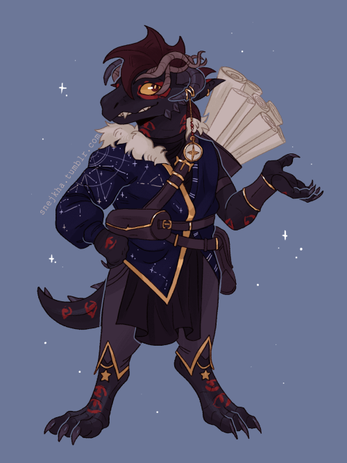 snejkha: Hexblood kobold star druid for @svenderthings /// Thank you so much !!