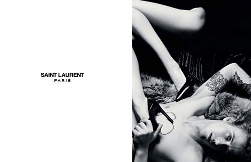 Saint Laurent . Ad campaign Fall12Creative Director: Hedi SlimanePhotos: Hedi SlimaneModel: Kati Nes