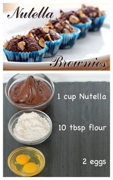 DIY 3 Ingredient Nutella Brownies from scoochmaroo for InstructablesFor more nutella recipes go here