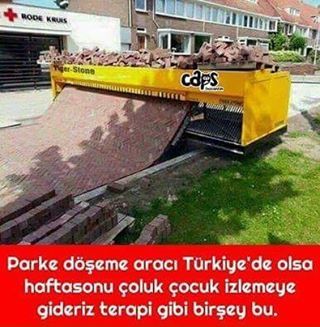 Parke döşeme aracı...