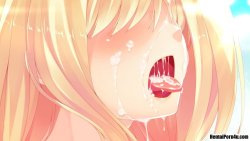 HentaiPorn4u.com Pic- A mess in her mouth