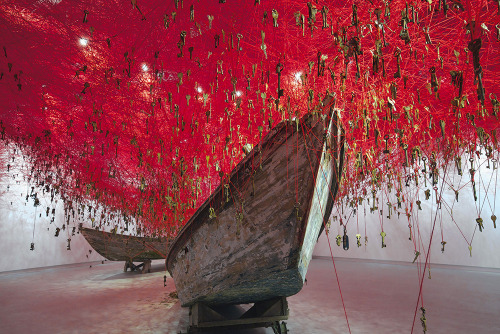 thedesigndome: Magnificent Red Thread Network of Keys Collected All Across the World Japanese instal