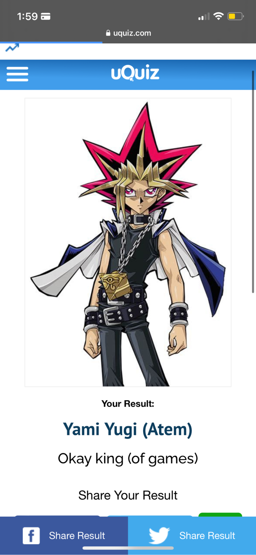 I Got Yami Yugi/Atem. Idk If How I Should Feel. I Feel Great And Happy, But Im More Of A Yugi Than A