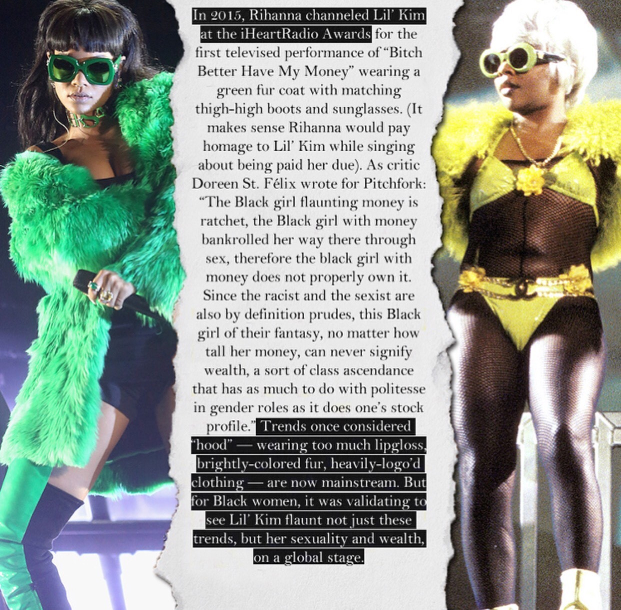 metoo-3:  femmequeens:  An Evolution Of The Female Rapper ‘Get Money’ Look  To