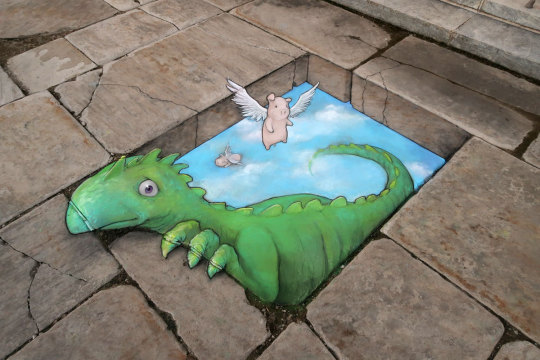 XXX Street Art by David Zinn photo