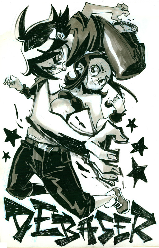 rafchu:  2 Debaser illustrations I did last year. I may use the second one for a