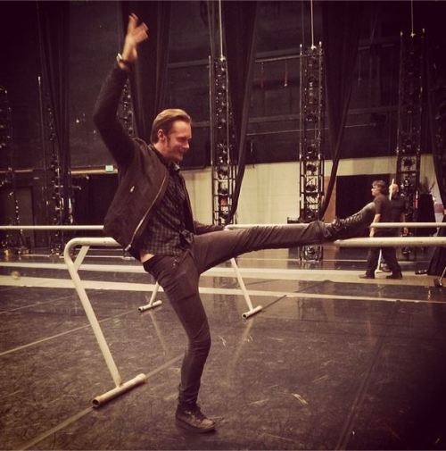 Snapped backstage: our newest principal Alexander Skarsgard clocks in for Company Class… Via 