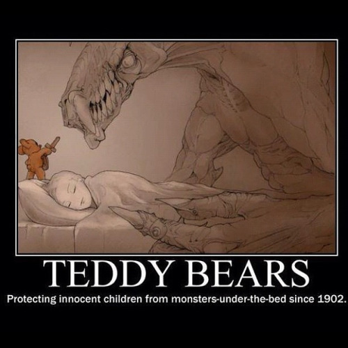 righteousraving:  theeclecticlikesoftruong:  Teddy Bears  I love this picture