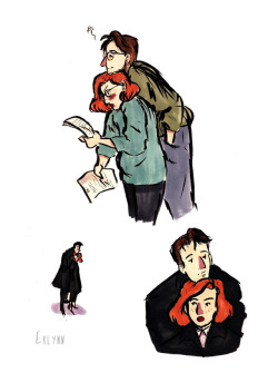 Erlynntheartist: Scully Is The Perfect Height To Be A Chin Rest. Similarly, Mulder