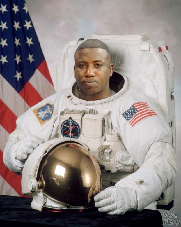 streetbleach:  The first man to sell a brick in space.