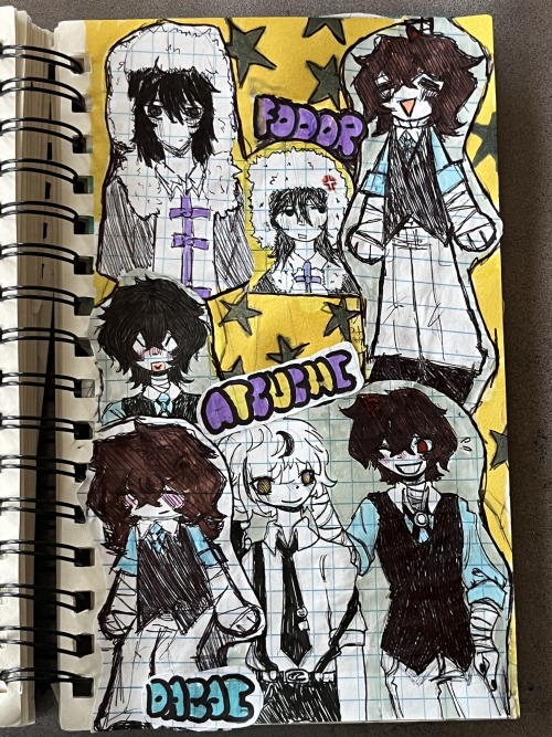 YOOO I DECORATED SOME PAGES OF MY SKETCHBOOK