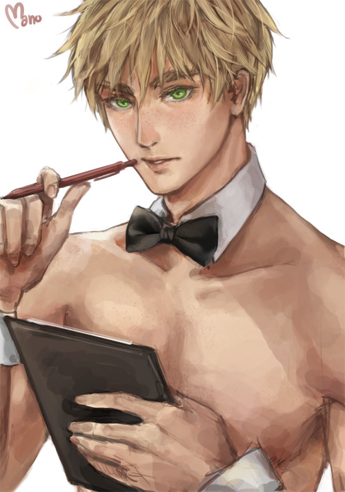 mano-manu:I saw Hima’s update and I couldn’t resist drawing waiter!england  *covers face*