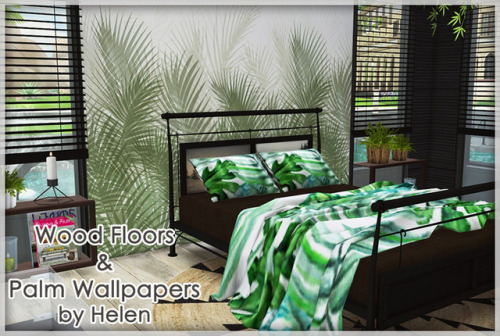 TS4 Wood Floors and Palm Wallpapers helen-sims.blogspot.ru/2017/07/ts4-wood-floors-and-palm-w