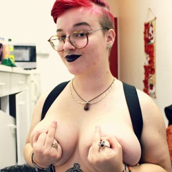 guynotaguy:  and i’m all like : i love my body, fuck you.Yeah i have boobs. Yeah they’re pretty huge. And no i don’t want to have a mastectomy. And no that does not make me less non binary.Your Body, Your choice, never forget that