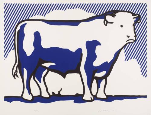 artmastered:  Roy Lichtenstein, Bull Profile series, 1973 A first-rate masterclass in abstraction, courtesy of American Pop giant Roy Lichtenstein. 