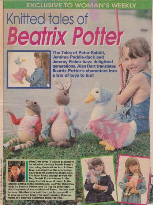 diabeticlesbian: FW &amp; Co. 1994 Beatrix Potter Peter Rabbit, Jemima Puddle-Duck &amp; Jer