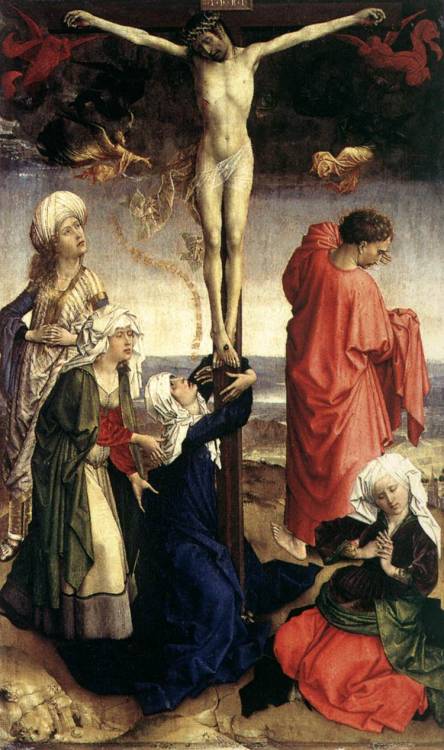 Crucifixion and Pietа Representations, 1440, Rogier Van Der WeydenMedium: oil,panel