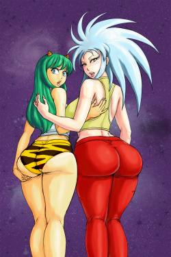 soubriquetrouge:  One of our patreon pics for june. Some nice retro invader butts to round out your holiday weekend. Perfect butts by lmsketch, color by me!Join us to suggest colorations for next month!https://www.patreon.com/SnSColors?ty=hEdit: tried