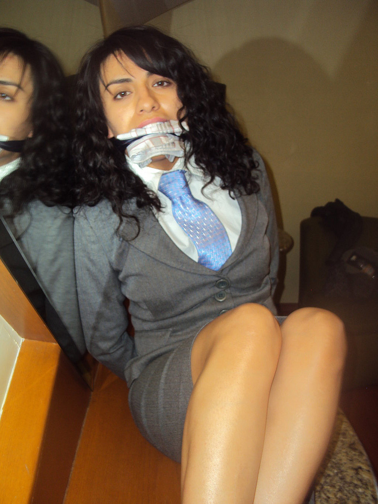 nowheretohide14:  More bound and gagged beautiful business girls wearing ties. enjoy