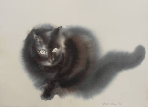 Cat illustrations by Endre Penovác. Ink.| Exquisite art, 500 days a year. |