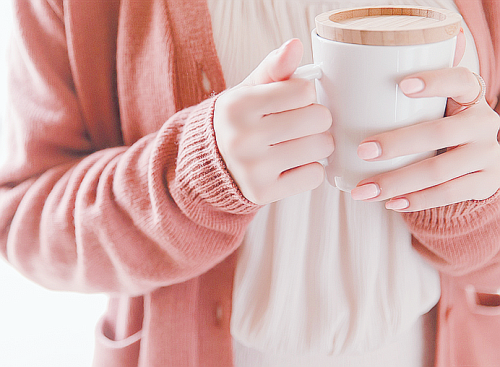 rainingteadrops:  Pink Button Cardigan 