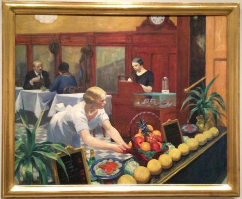 HAPPY BIRTHDAY: Edward Hopper (July 22, 1882 - May 15, 1967) “Tables For Ladies”, 1930, 