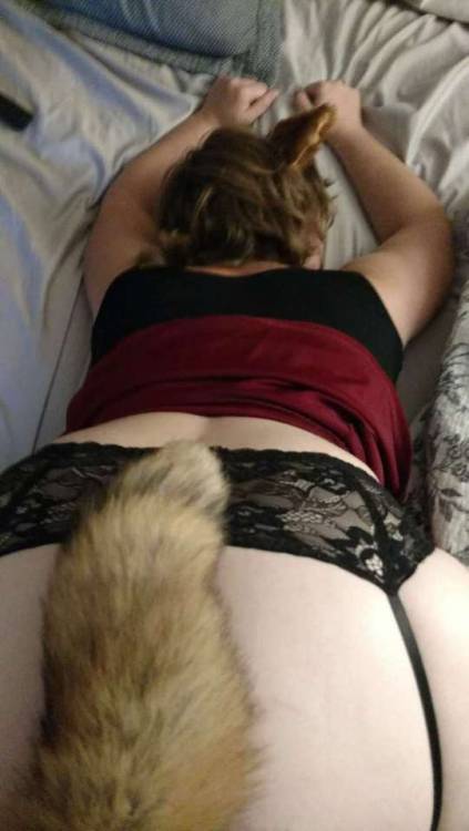 nietzsche-and-chill: I can’t wait until this vixen and I can go to the Halloween party with our friends this year while she’s dressed like this with a tail plug in her booty. Hopefully, it will attract some like-minded people ;3  I swear to god, shes