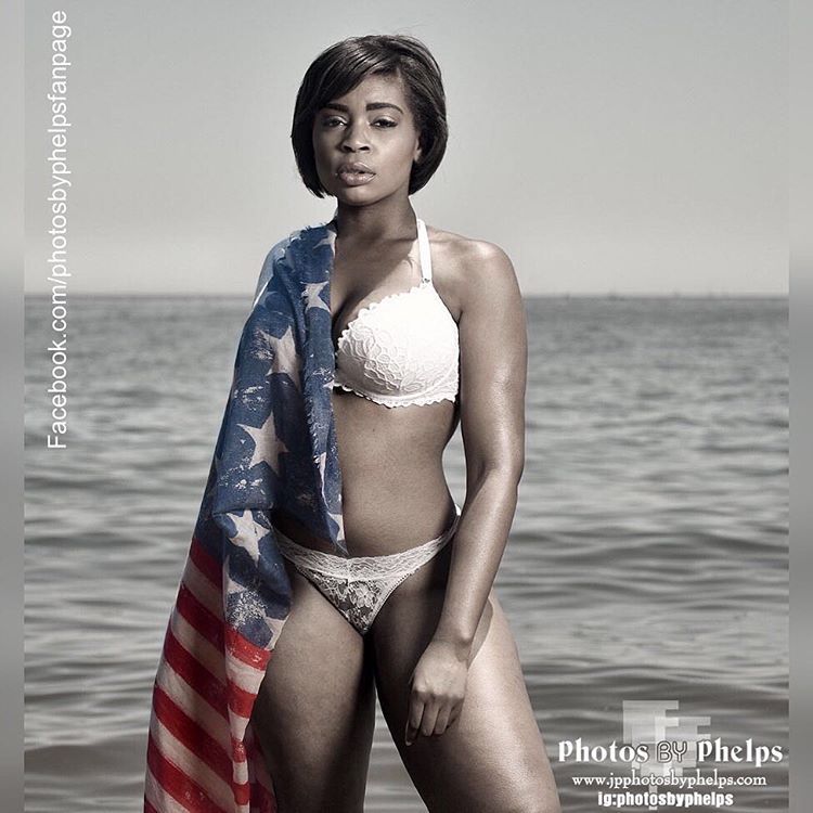 London @mslondoncross wearing a flag by the beach #Dmv #summertime #nikon #magazine